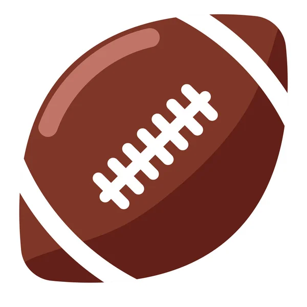Sport American Football Ball Ikone Isoliert — Stockvektor