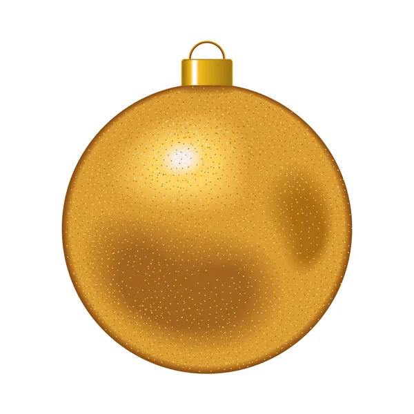 Kugel Christbaumkugel Elegant Weihnachten Element Symbol Isoliert — Stockvektor
