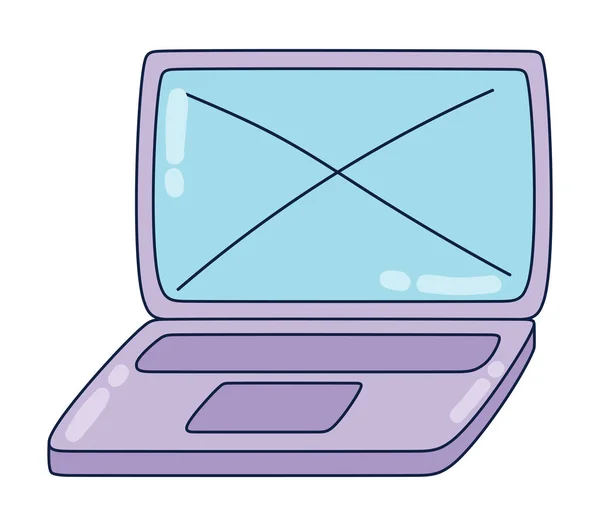 Ícone Desenvolvimento Web Laptop Isolado —  Vetores de Stock