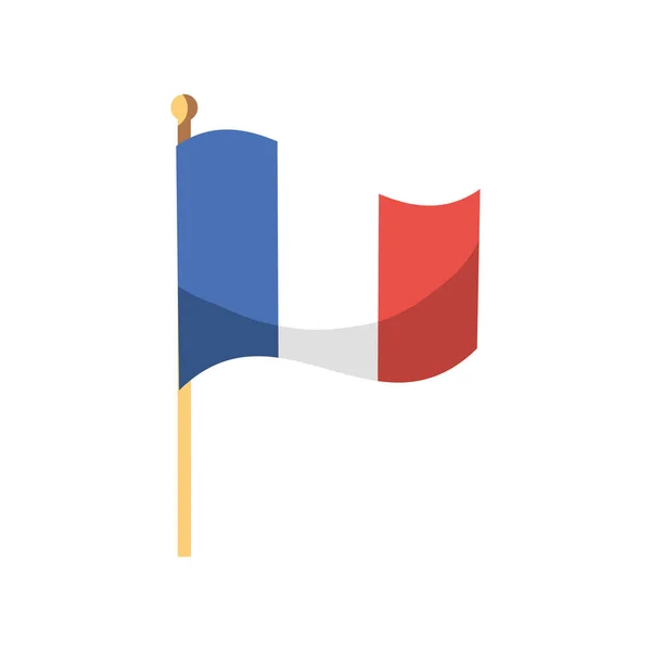 フランスのアイコンの旗は — ストックベクタ