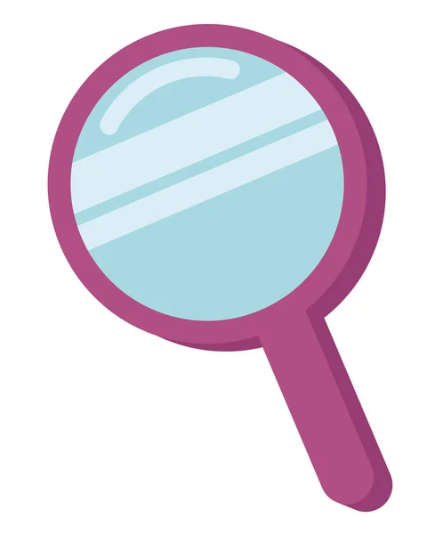 Magnifying Glass Flat Icon Isolated — Stock Vector