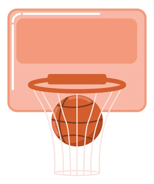 Basket Sport Icône Panier Isolé — Image vectorielle