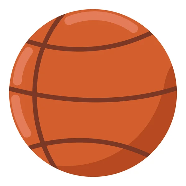 Spor Basketbol Topu Simgesi Izole — Stok Vektör