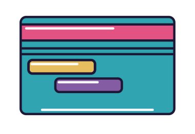 Banka kartı simgesi izole edildi