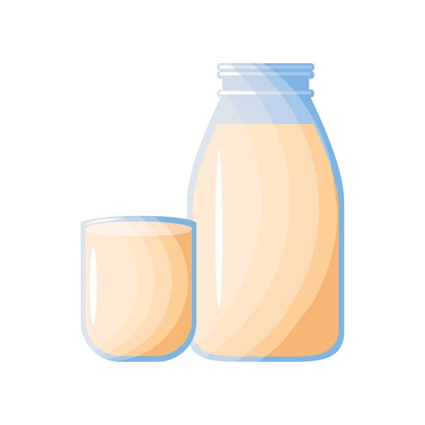 酒瓶早餐图标隔离 — 图库矢量图片