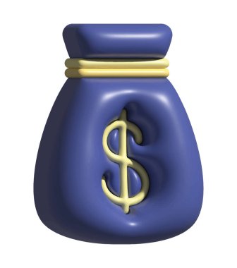 para çantası muhasebe simgesi izole edildi