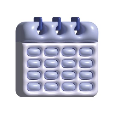 takvim anımsatıcı simgesi düz izole