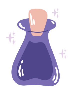 iksir şişesi ezoterik ikon izole