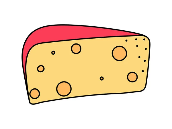 Τυρί Τροφίμων Μινιμαλιστικό Εικονίδιο Απομονωμένο — Διανυσματικό Αρχείο