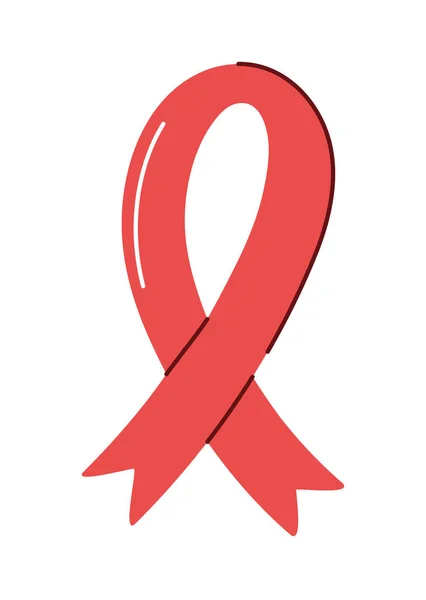 Mondo Aids Giorno Nastro Icona Isolato — Vettoriale Stock