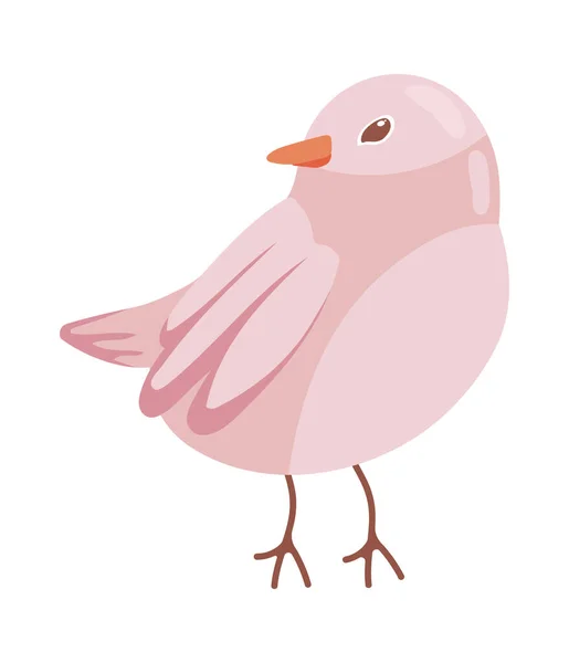 Иконка Птицы Белом Фоне — стоковый вектор