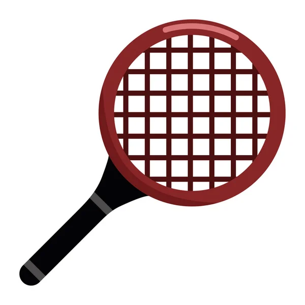 Raquette Sport Tennis Icône Isolé — Image vectorielle