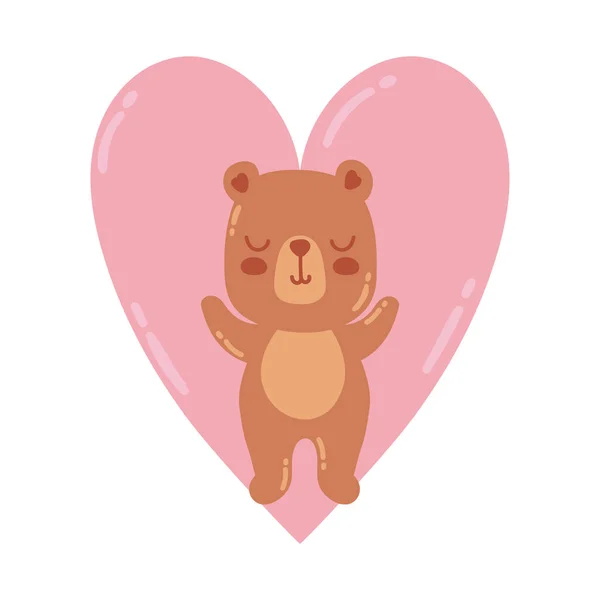Милий Ведмідь Чарівна Ікона Ізольована — стоковий вектор