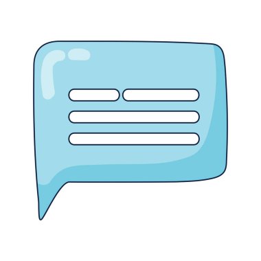 konuşma balonu simgesi izole edilmiş beyaz arkaplan