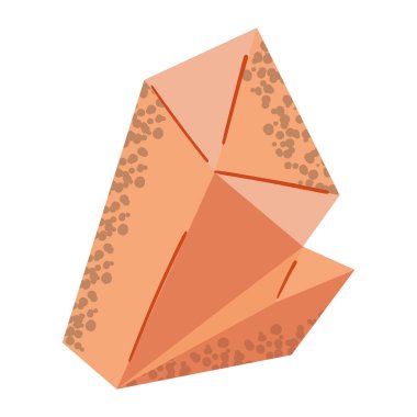 taş mistik ikon düz izole