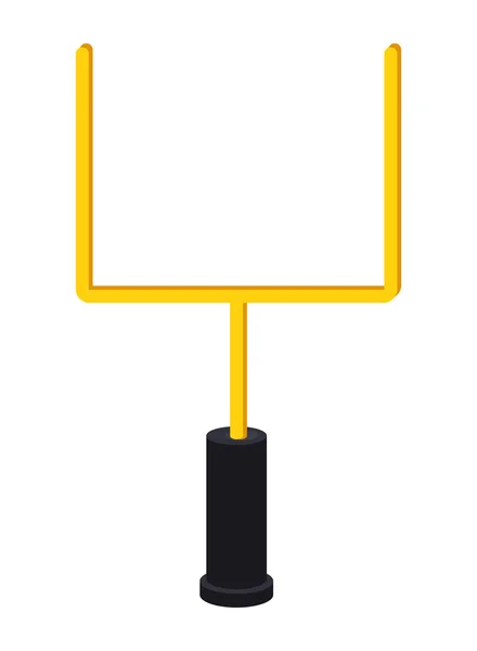 American Football Goal Post Icon Isolated — Stock Vector