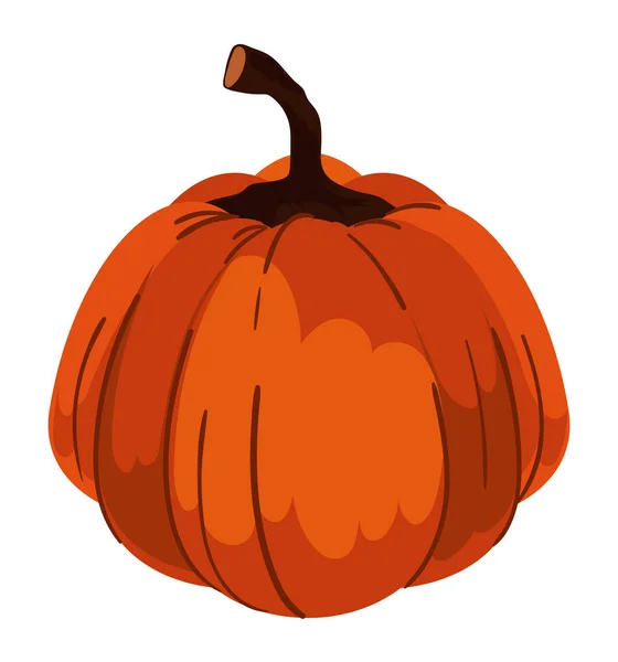 Pumpkin Fresh Vegetable Icon Isolated — Stock Vector
