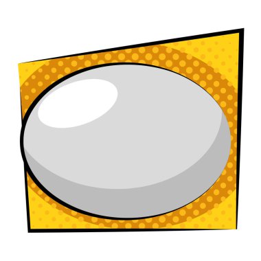 kabarcık çizgi roman sanat simgesi izole