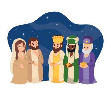 Üç bilge adam ve Mary Joseph Epifani