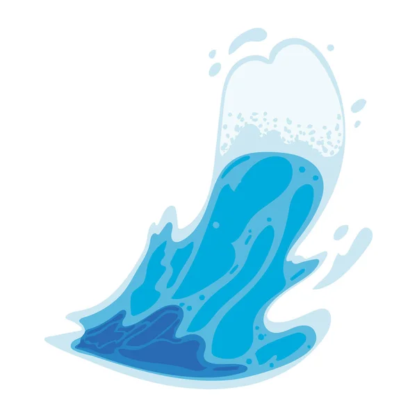 Νερό Splash Διάνυσμα Μεμονωμένο Εικονίδιο — Διανυσματικό Αρχείο