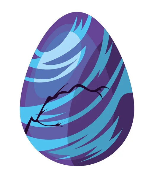 Renkli Kırık Yumurta Peri Masalı Ikonu Izole Edildi — Stok Vektör