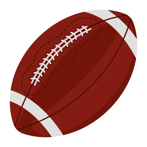 Icône Ballon Football Américain Isolé — Image vectorielle