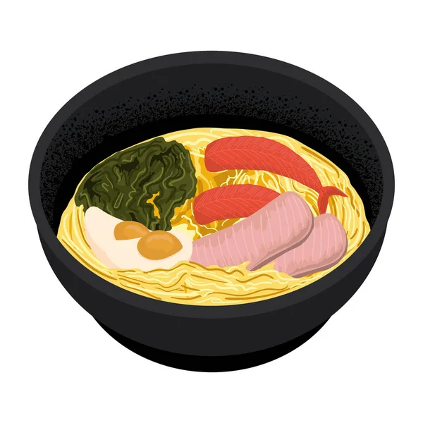 日本汤类食品图标被隔离 — 图库矢量图片