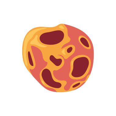 uzay asteroit simgesi izole edildi