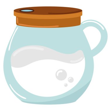 Süt sürahisi simgesi izole edildi