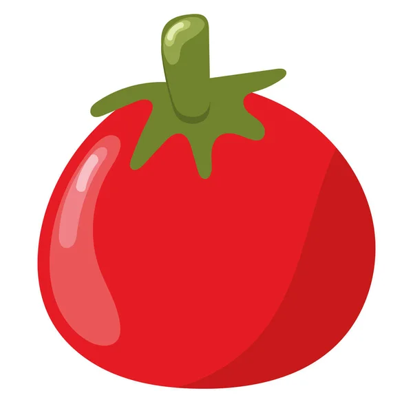 Tomaten Gemüse Frisch Symbol Isoliert — Stockvektor