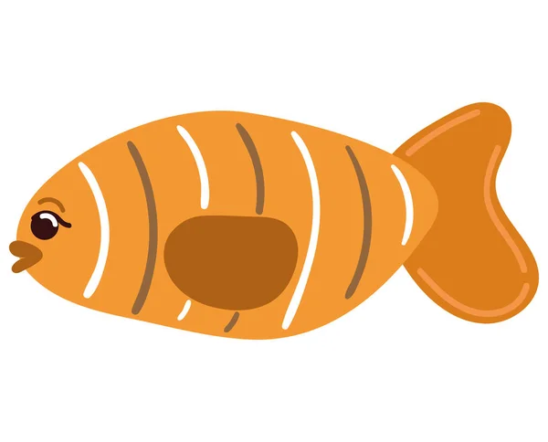 Clownfish Θάλασσα Εικονίδιο Απομονωμένο Στυλ — Διανυσματικό Αρχείο