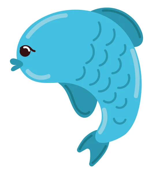 イルカの海のアイコン孤立したスタイル — ストックベクタ