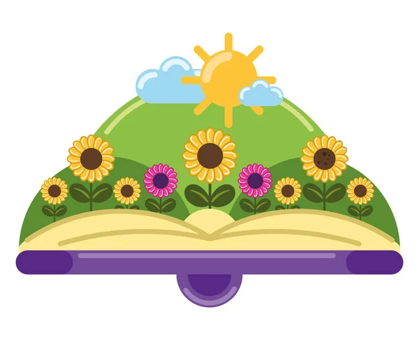 Book Story Kids Icon Isolated — Stock Vector