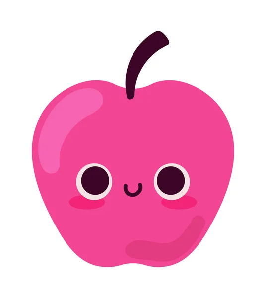 Elma Tatlı Meyve Simgesi Izole — Stok Vektör