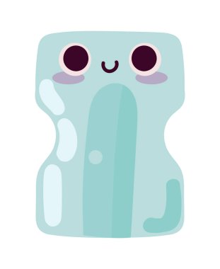 Keskinleştirici şirin okul simgesi izole