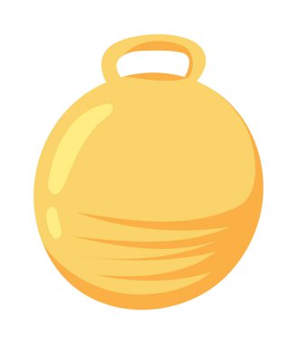 Fitness topu ikonu izole edildi