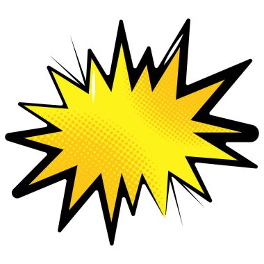 çizgi roman patlama sanatı izole