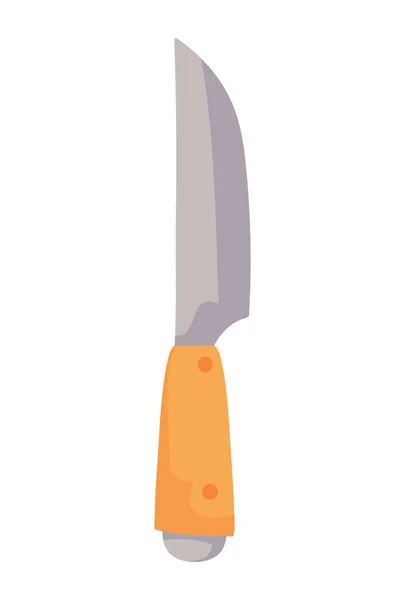 Knife Cutlery Flat Icon Isolated — Stock Vector