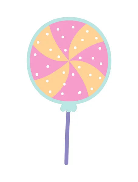Süßigkeiten Stick Symbol Isoliert — Stockvektor