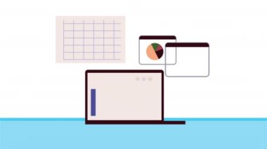 Dizüstü bilgisayar ve şablon istatistikleri, 4k video canlandırması