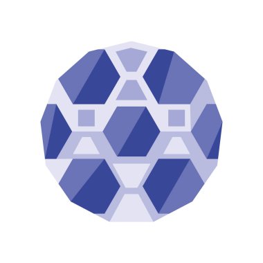 futbol topu geometrik simgesi izole edilmiş biçim