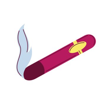 tütün purosu simgesi d Düz