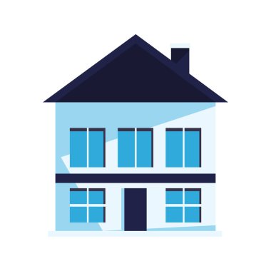 building real estate icon isolated