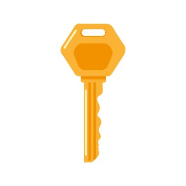 altın anahtar simgesi beyaz arkaplan