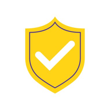 kalkan işaretleme simgesi izole tasarımı