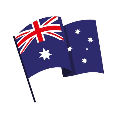 Avusturalya simgesinin dalgalanan bayrağı izole edildi