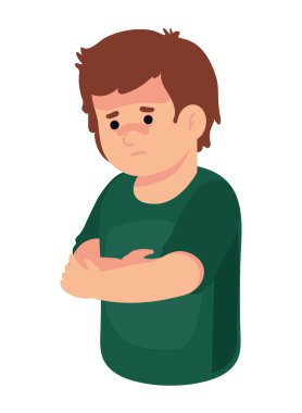 Hasta adam karakter simgesi izole edildi