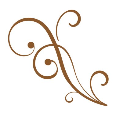 Çiçek kaydırma simgesi izole edilmiş tasarım