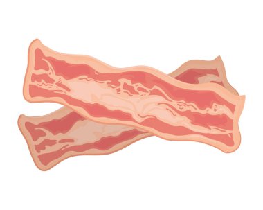 Et dilimleri ikonu izole eder