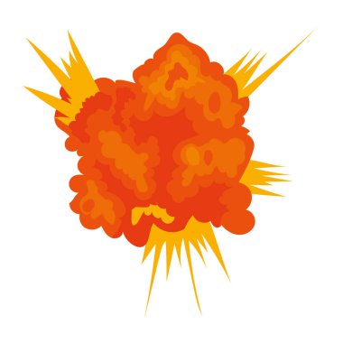 patlama vektör biçimi simgesi izole